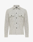 GENTI OVERSHIRT MERINO WOOL MIX LIGHTGREY