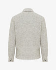 GENTI OVERSHIRT MERINO WOOL MIX LIGHTGREY