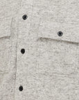 GENTI OVERSHIRT MERINO WOOL MIX LIGHTGREY