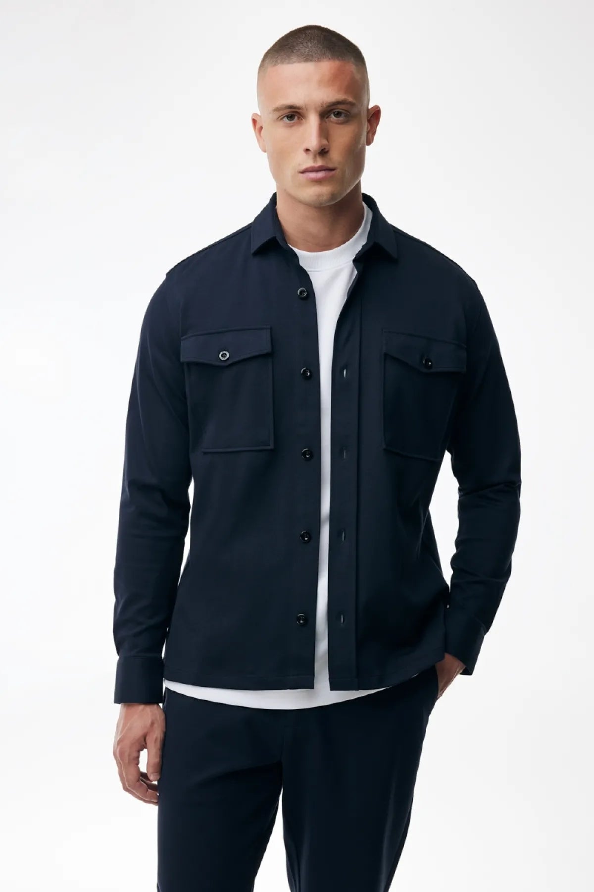 GENTI OVERSHIRT MIDTOWN DARKBLUE