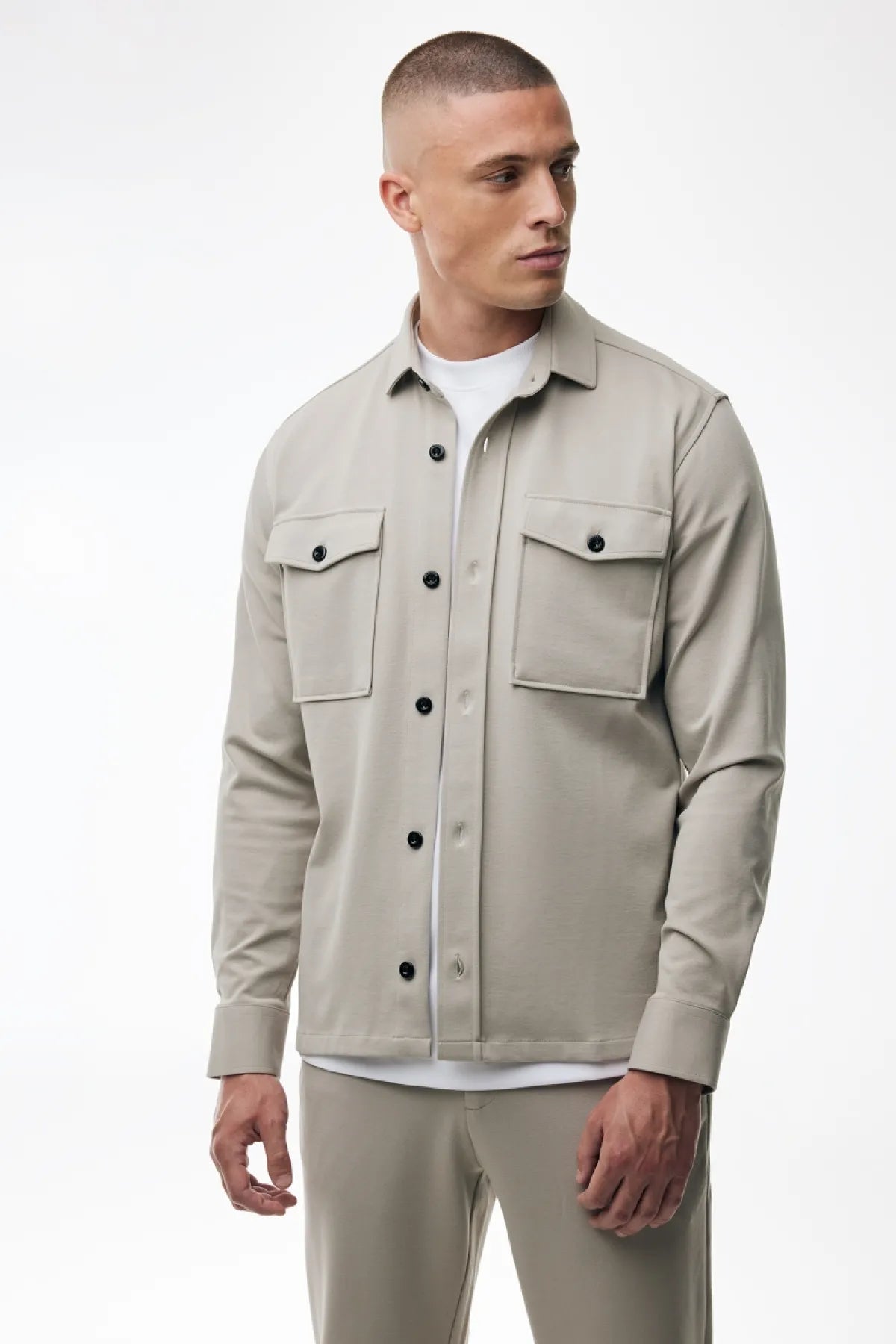 GENTI OVERSHIRT MIDTOWN BEIGE