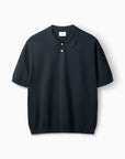 FORÉT POLO SEA COTTON LINEN SS NAVY
