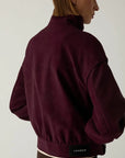 LAAGAM JAS SIGNY BOMBER JACKET BURGUNDY