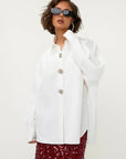 STUDIO AMAYA BLOUSE VESPER OVERSIZED WHITE