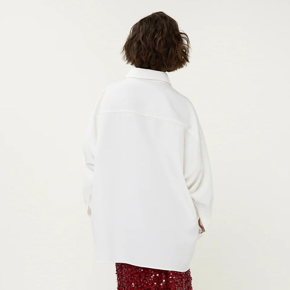 STUDIO AMAYA BLOUSE VESPER OVERSIZED WHITE
