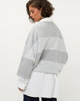STUDIO AMAYA SWEATER LACE OVERSIZED GREY