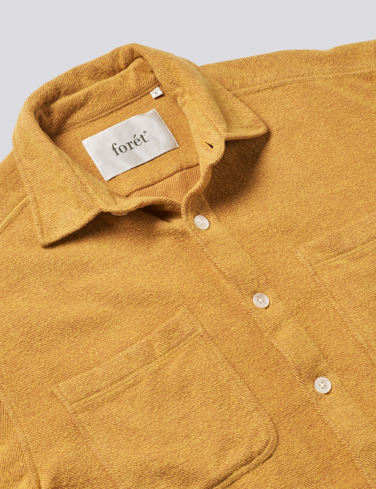 FORÉT OVERSHIRT MOON RELAXED FIT YELLOW