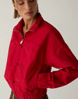 LAAGAM JAS SYLVIE BOMBER JACKET RED