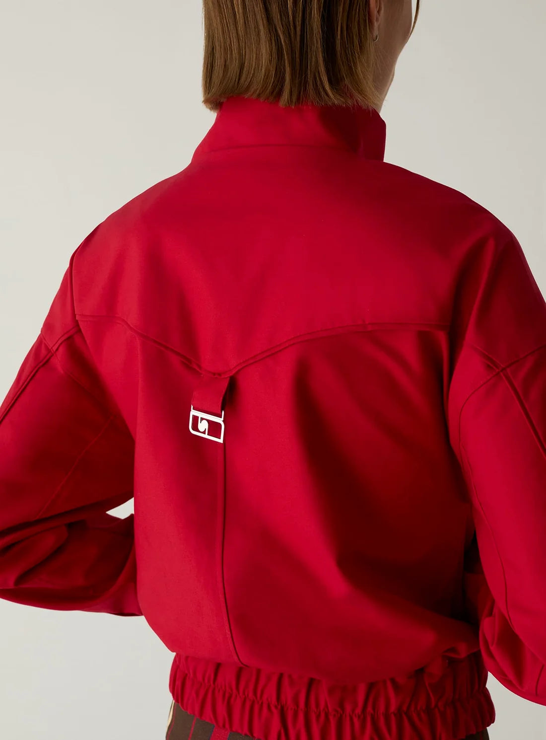 LAAGAM JAS SYLVIE BOMBER JACKET RED