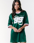 COLOURFUL REBEL JURK LIVA FOOTBALL TEE DRESS SS GREEN