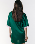 COLOURFUL REBEL JURK LIVA FOOTBALL TEE DRESS SS GREEN