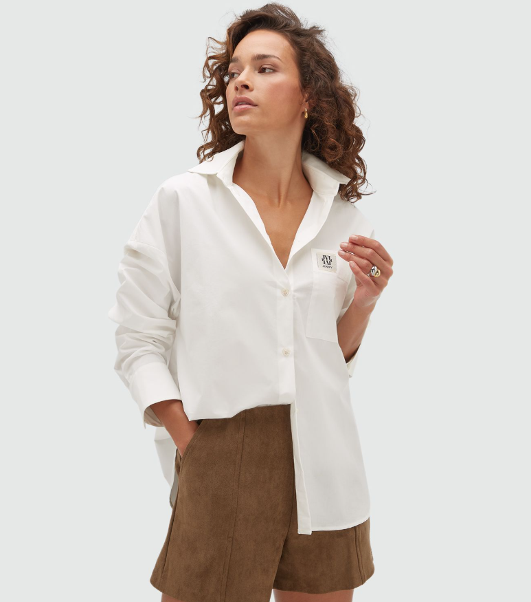 JOSH V BLOUSE JV-BERDINA OVERSIZED OFF WHITE