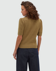 JOSH V PULLOVER JV-BRENT FITTED SWEATER KHAKI