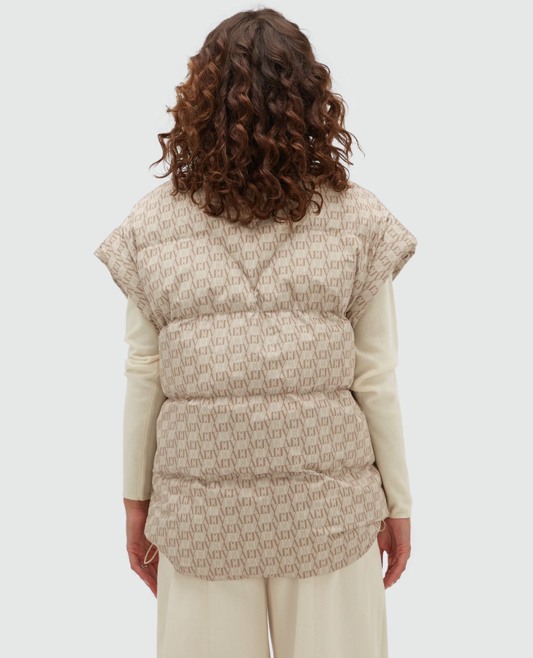 JOSH V BODYWARMER JV-STAYA OVERSIZED BEIGE