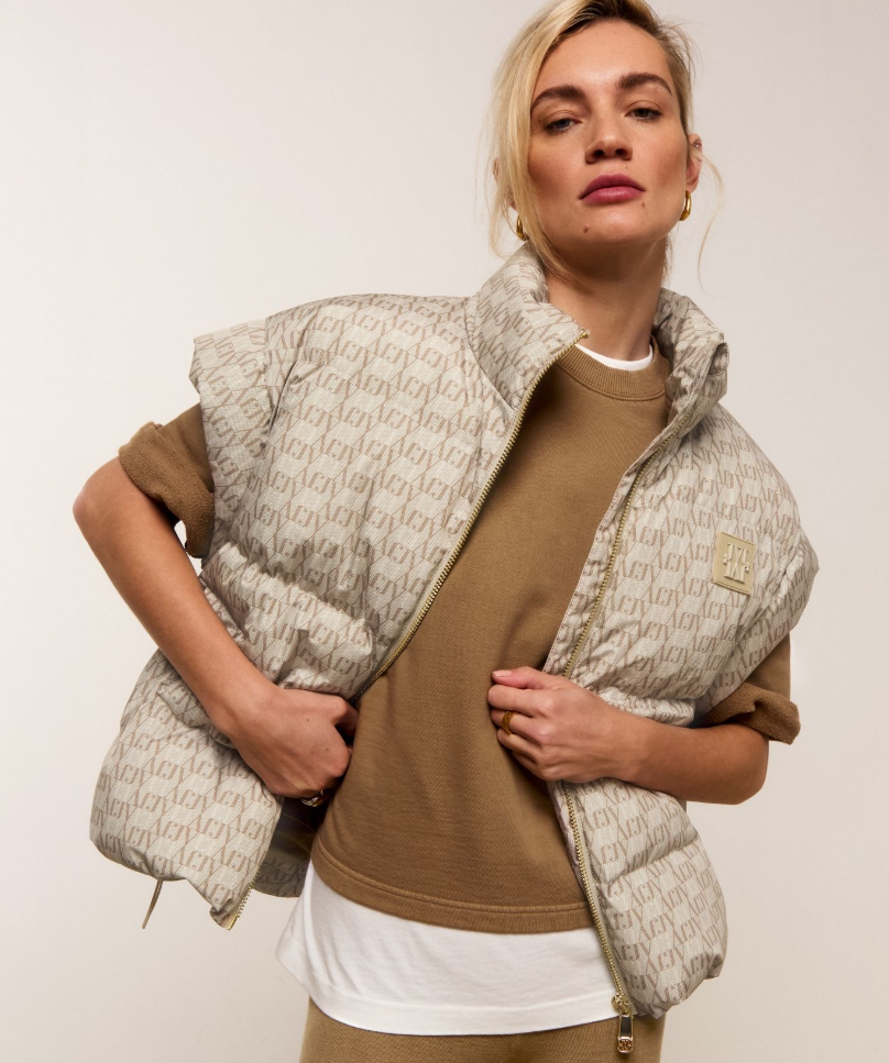 JOSH V BODYWARMER JV-STAYA OVERSIZED BEIGE