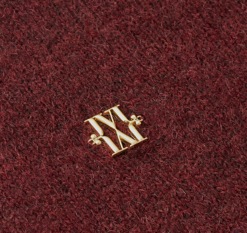 JOSH V PULLOVER JV-IZE OVERSIZED MET LOGO BURGUNDY