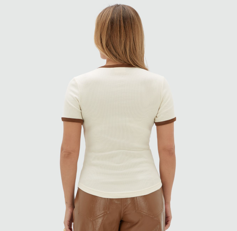 JOSH V T-SHIRT JV-CODY SLIM FIT MET LOGO CLOUD WHITE