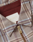 JOSH V JACKET JV-PEPPER OVERSIZED COGNAC CHECK