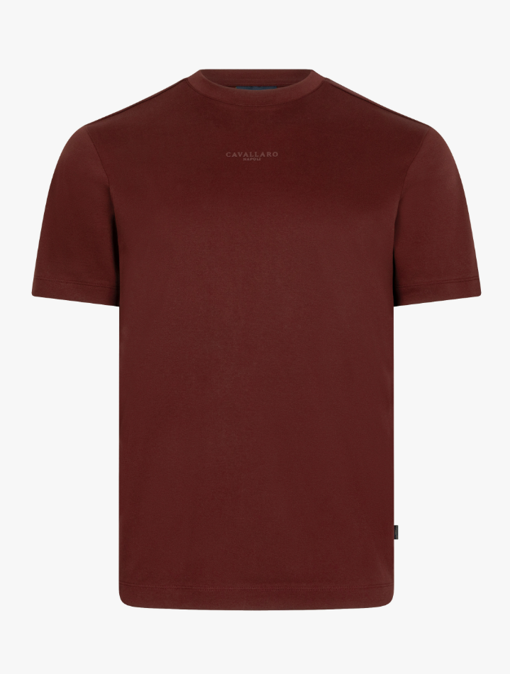 CAVALLARO T-SHIRT LUCIANO TEE WINE RED