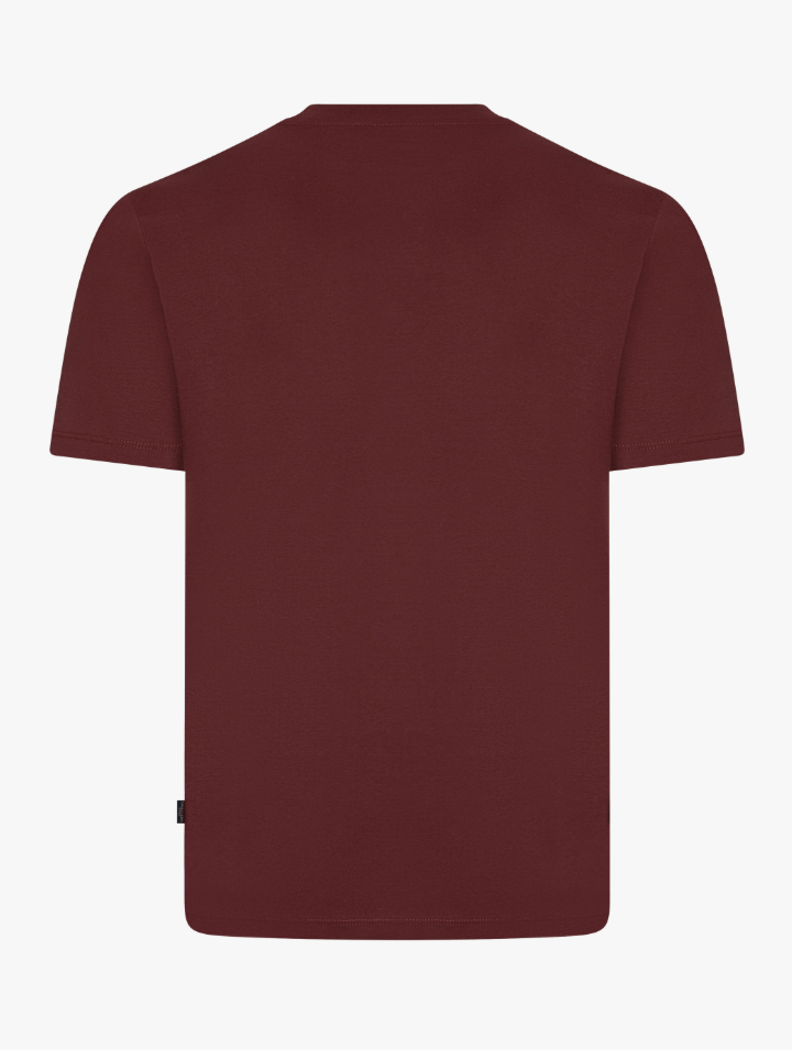 CAVALLARO T-SHIRT LUCIANO TEE WINE RED