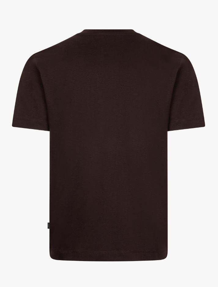 CAVALLARO T-SHIRT LUCIANO TEE DARK BROWN