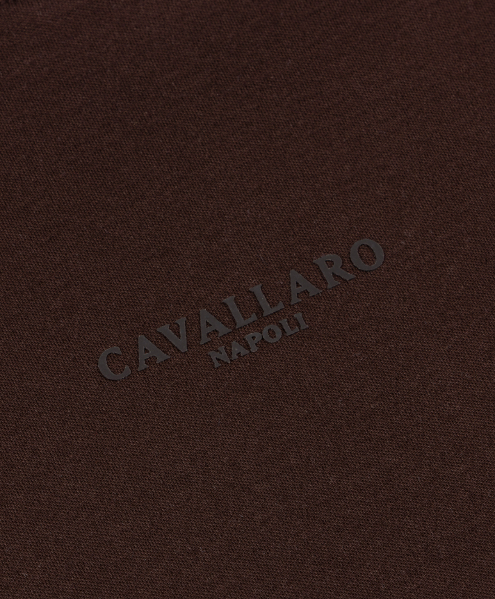 CAVALLARO T-SHIRT LUCIANO TEE DARK BROWN