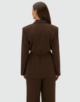 JOSH V BLAZER JV-DEE OVERSIZED BROWN