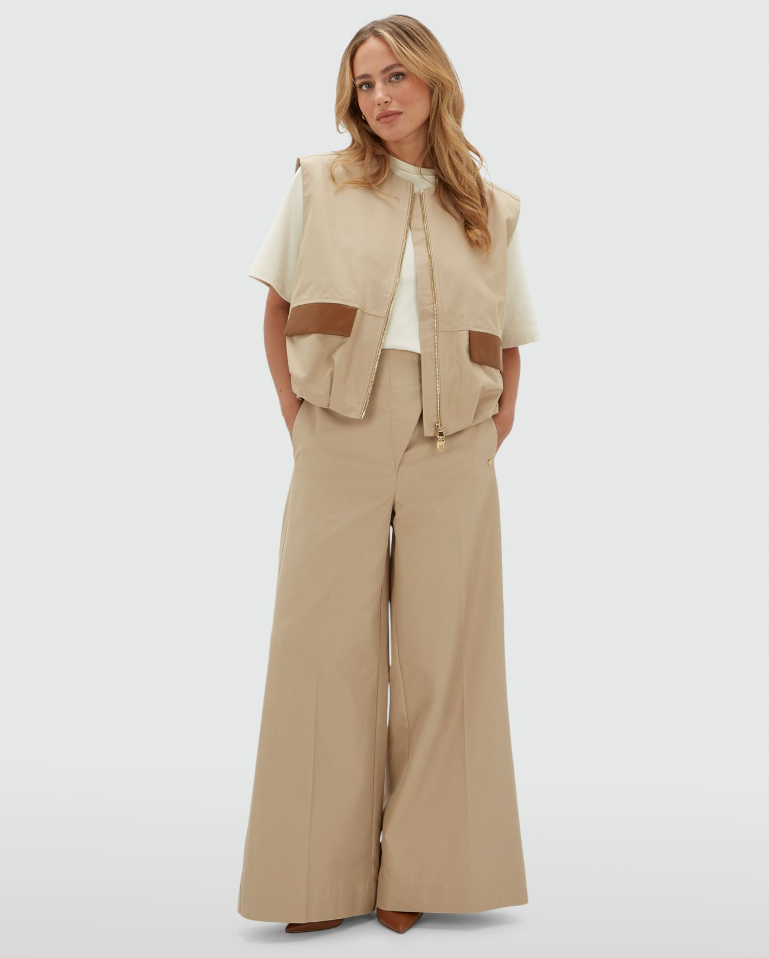 JOSH V GILET JV-PACEY OVERSIZED BEIGE