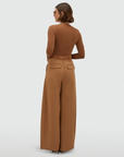 JOSH V PANTS JV-KYLE HIGH WAISTED BALLOON FIT COGNAC