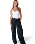 COLOURFUL REBEL PANTS MAGGY TAILORED DARK GREY