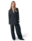 COLOURFUL REBEL PANTS MAGGY TAILORED DARK GREY