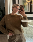 JOSH V PULLOVER JV-ELINA OVERSIZED WITH WOOL KHAKI