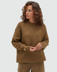 JOSH V PULLOVER JV-ELINA OVERSIZED WITH WOOL KHAKI