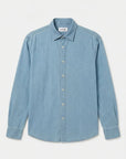 CISZERE OVERSHIRT SHIFT RELAXED WASHED DENIM SHIRT BLUE