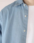 CISZERE OVERSHIRT SHIFT RELAXED WASHED DENIM SHIRT BLUE