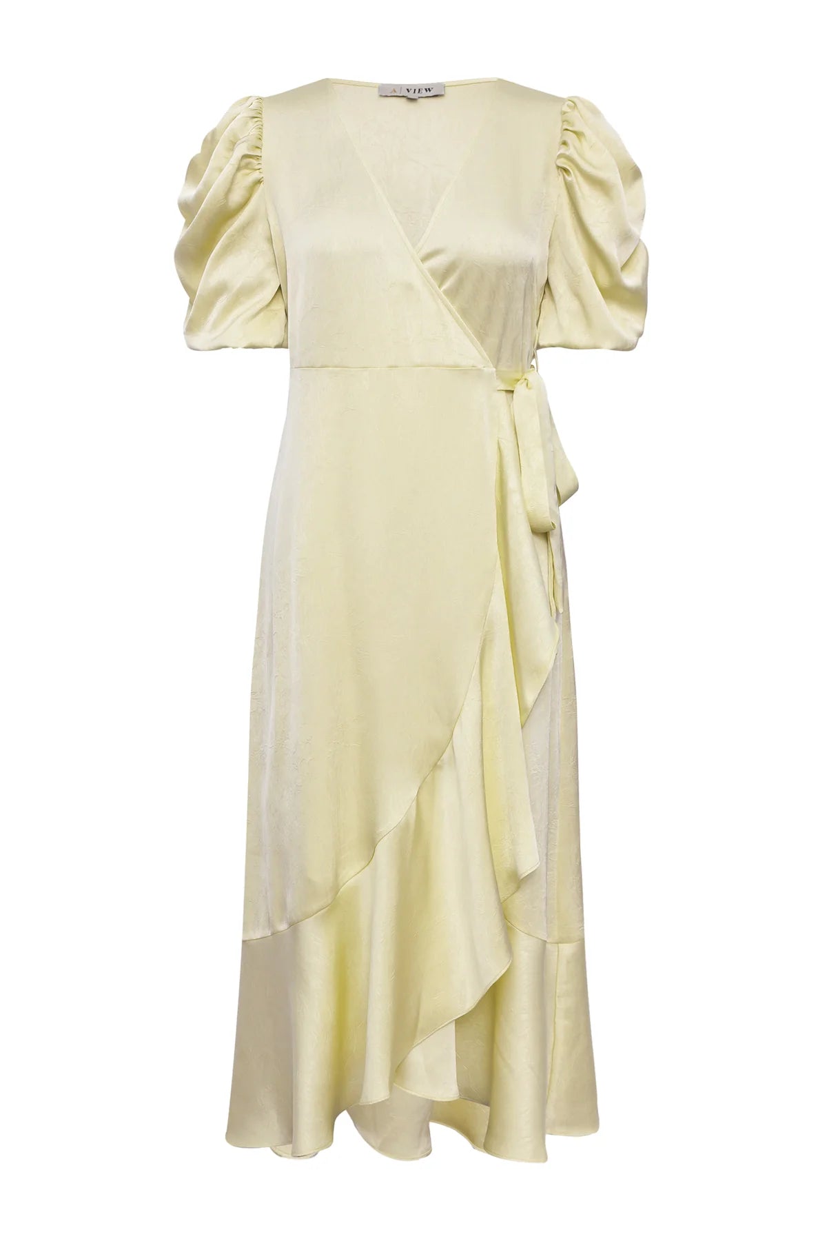 A-VIEW JURK SINDA DRESS PALE YELLOW