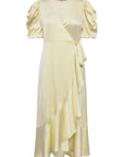 A-VIEW JURK SINDA DRESS PALE YELLOW