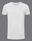 SLATER T-SHIRT BASIC FIT RONDE HALS 2-PACK WHITE