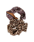 COSTER COPENHAGEN SJAALS SCARF 2-PACK MIX ZEBRA/PAISLEY MIX
