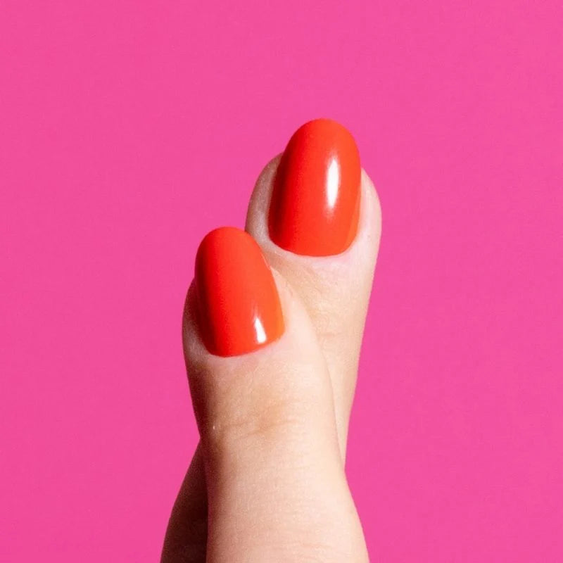 FREAKY NAILS GELNAGELS PRESS-ON OVAL SUNKISSED FLAME ORANGE ♥