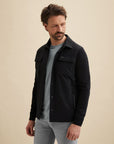 VANGUARD OVERSHIRT BUTTON JACKET COTTON MODAL SKY CAPTAIN