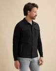 VANGUARD OVERSHIRT BUTTON JACKET COTTON MODAL SKY CAPTAIN