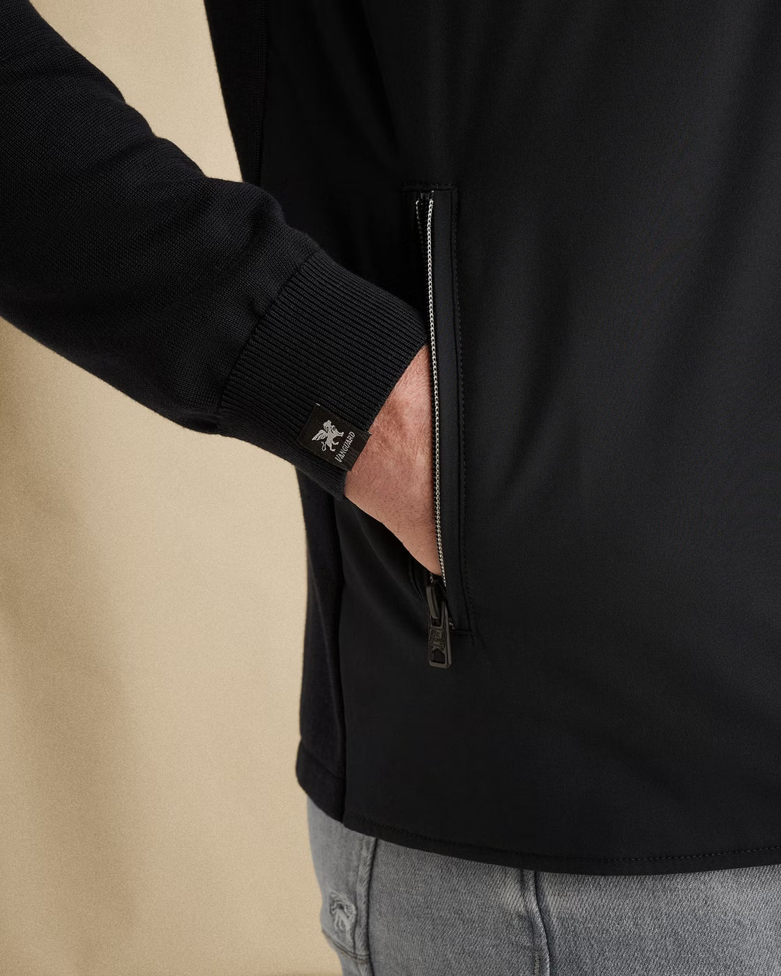 VANGUARD OVERSHIRT BUTTON JACKET COTTON MODAL SKY CAPTAIN