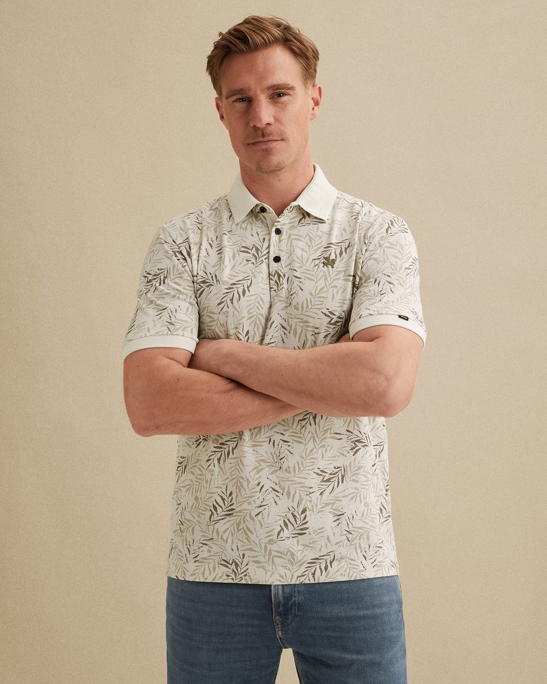 VANGUARD POLO STRETCH PIQUE BLEND CLOUD DANCER
