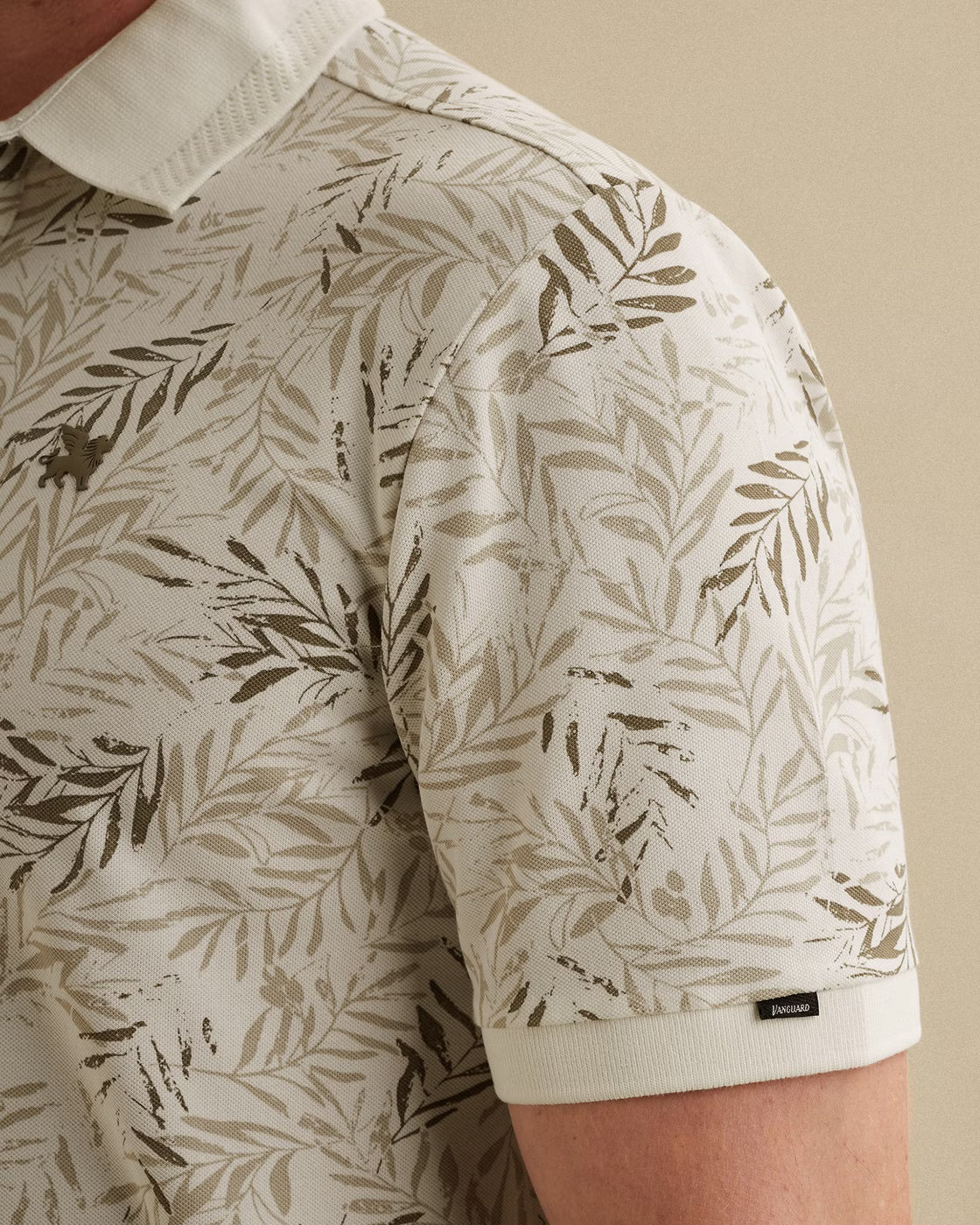 VANGUARD POLO STRETCH PIQUE BLEND CLOUD DANCER