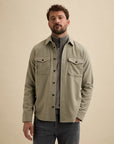 VANGUARD OVERSHIRT BRUSHED MELANGE TWILL FOREST FOG