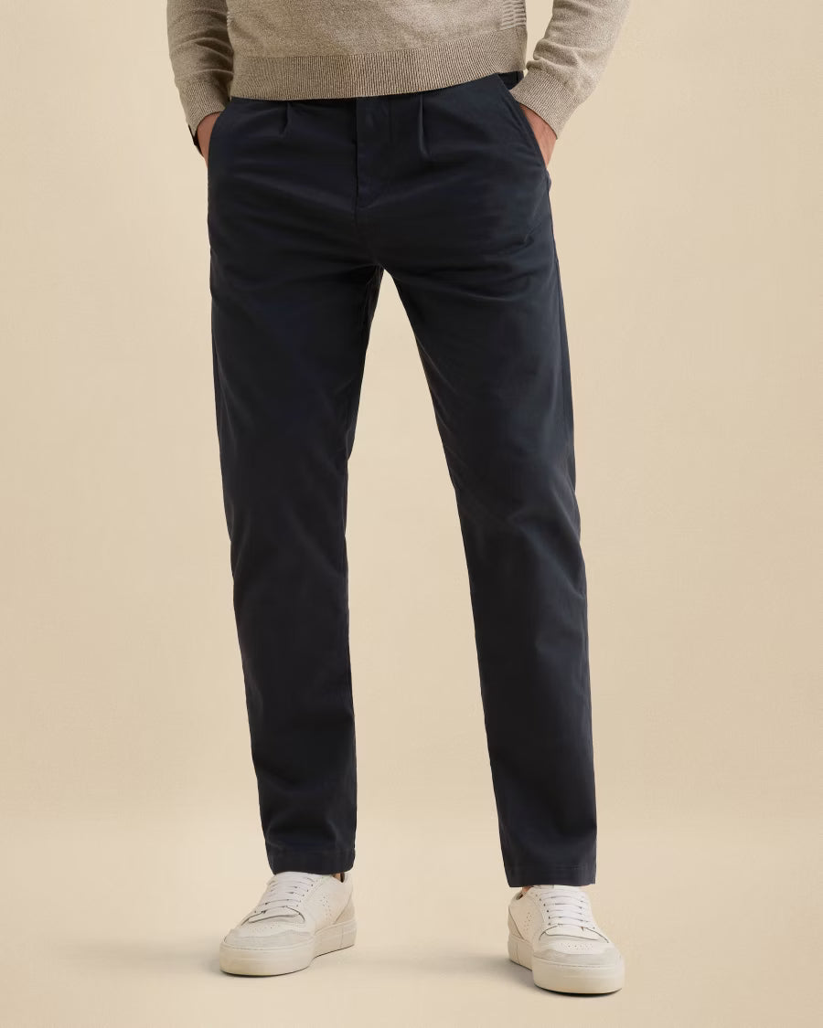 VANGUARD CHINO V35 RELAXED FIT SUEDE TOUCH COTTON SKY CAPTAIN