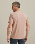 VANGUARD T-SHIRT R-NECK COTTON ELASTAN JERSEY ADOBE ROSE