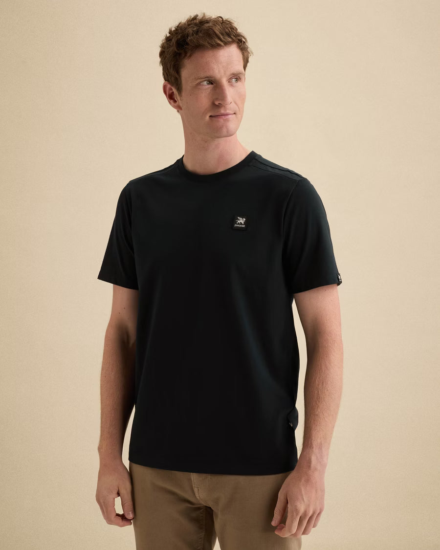 VANGUARD T-SHIRT R-NECK COTTON ELASTAN JERSEY SKY CAPTAIN