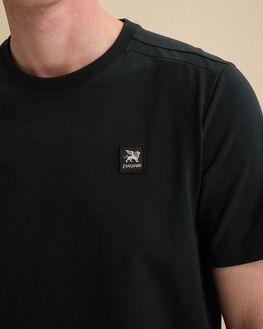 VANGUARD T-SHIRT R-NECK COTTON ELASTAN JERSEY SKY CAPTAIN